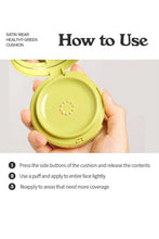 Load image into Gallery viewer, UNLEASHIA Satin Wear Healthy-Green Cushion - 23W Bisque