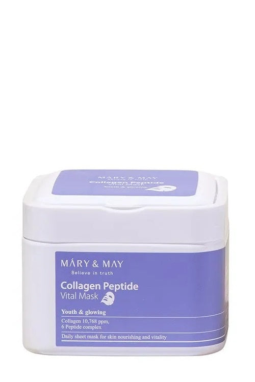 MARY&MAY Collagen Peptide Vital Mask (30 sheet masks)