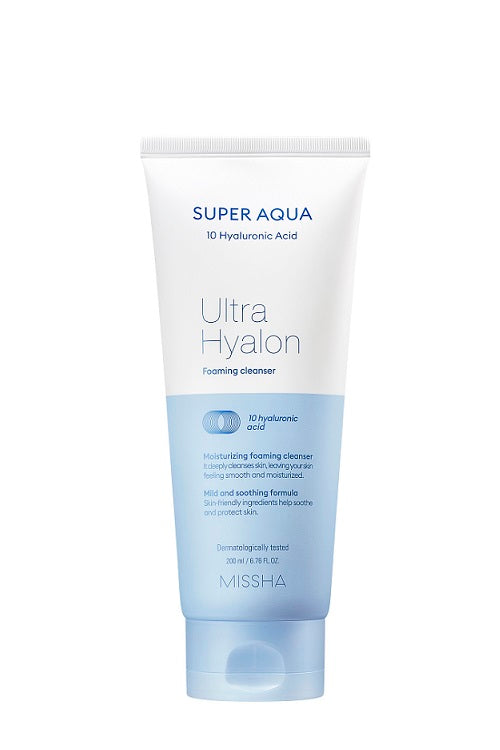 Missha Super Aqua Ultra Hyalron Foaming Cleanser
