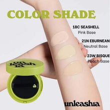 Load image into Gallery viewer, UNLEASHIA Satin Wear Healthy-Green Cushion - 18C Seashell
