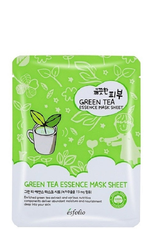 Esfolio Pure Skin Green Tea Essence Sheet Mask